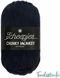 Scheepjes Chunky Monkey 1011 Slate - mélykék akril fonal