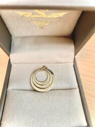 D-bijuterii Pandantiv aur personalizat cu 3 cercuri individuale 14k P1
