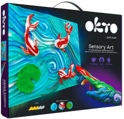 Oktoclay Set pictura senzoriala 3D cu argila usoara, Pesti, 30x40 cm (OK10002)