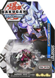 Spin Master Figurina Bakugan Evolutions Platinum Series, Colossus, Negru-Mov, 6 cm (20135944)