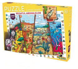 Noriel Puzzle Noriel Lumea vesela - Regatul animalelor, 240 piese (5947504023058)