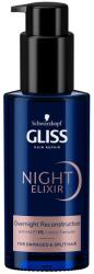 Schwarzkopf Elixir pentru păr deteriorat și vârfuri despicate - Gliss Hair Repair Night Elixir Overnight Reconstruction 100 ml