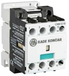  Rade Koncar 604754 CNN18 10 220/230V 50Hz - Mágneskapcsoló 7, 5kW/18A (400V AC3), 220/230V AC 50 Hz vezérles, 1 Záró segédérintkezővel (CNN18 10 220/230V 50Hz)