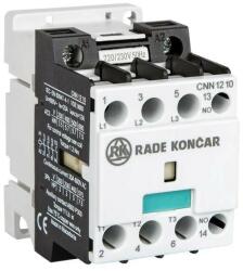 Rade Koncar 605834 CNN12 10 24V DC - Mágneskapcsoló 5, 7kW/12A (400V AC3), 24V DC vezérles, 1 Záró segédérintkezővel (CNN12 10 24V DC)