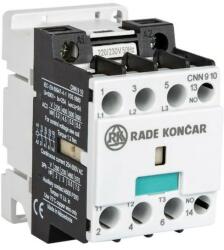  Rade Koncar 606473 CNN09 10 24V DC - Mágneskapcsoló 4, 5kW/9A (400V AC3), 24V DC vezérles, 1 Záró segédérintkezővel (CNN09 10 24V DC)
