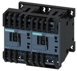 Siemens , Sirius, 3RA2318-8XB30-2AK6, 3RA23188XB302AK6, Forgásirányváltó mágneskapcsoló, 7, 5Kw/16A (400V, AC3), 110V AC 50 Hz vezerlés, rugós csatlakozás, S00 méret, Sirius (Siemens 3RA2318-8XB30-2AK6) (3RA2