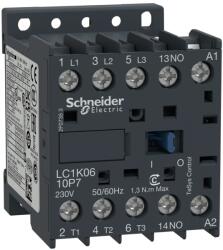 Schneider Electric LC1K0610P5 mágneskapcsoló 6A, 3pólusú + 1záró segédérintkezővel, 230VAC behúzótekerccsel (LC1K0610P5)