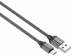 LDNIO LS431 USB-A - Micro USB kábel 2.4A 1m szürke (5905316143319)