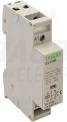 Tracon Installációs kontaktor 230V, 50Hz, 1 Mod, 2×NO, AC1/AC7a, 25A, (EVOHK2-25)