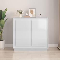vidaXL Servantă, alb extralucios, 80x34x75 cm, lemn prelucrat (819886) Comoda
