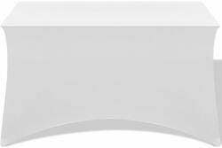 vidaXL Huse de masă elastice, 183 x 76 x 74 cm, 2 buc, alb (132034) - vidaxl