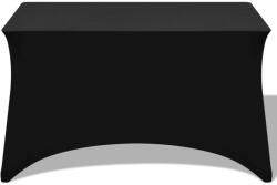 vidaXL Huse elastice pentru masă, 120 x 60, 5 x 74 cm, 2 buc, negru (132036)