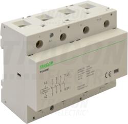 Tracon Installációs kontaktor 230V, 50Hz, 4 Mod, 4×NO, AC1/AC7a, 80A, (EVOHK4-80)