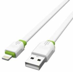 LDNIO LS34 USB-A - Lightning kábel 2.4A 1m fehér (5905316143692)