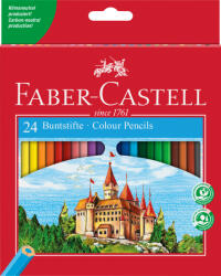 Faber-Castell Creioane colorate 24 culori Faber-Castell (FC120124)