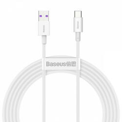 USB-USB-C Baseus Superior sorozatú kábel, 66 W, 2 m (fehér) - pixelrodeo
