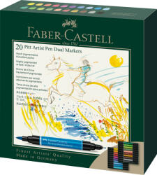 Faber-Castell Pitt artist pen dual marker set 20 buc faber-castell (FC162020)