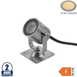 OPTONICA 1, 3 W-os LED padló- és járdalámpa, forgatható 24V IP68 meleg fehér / 590 (590) - optonica
