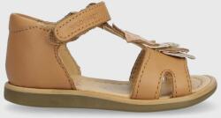 Shoo Pom sandale din piele pentru copii culoarea maro PPYX-OBG1CD_82X