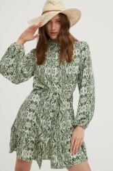 ANSWEAR rochie culoarea verde, mini, evazati BBYX-SUD0NW_77X