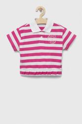 Benetton tricouri polo din bumbac pentru copii culoarea roz, cu guler PPYX-TSG080_43X