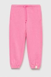 United Colors of Benetton pantaloni de trening pentru copii culoarea roz, neted PPYX-SPK01S_30X