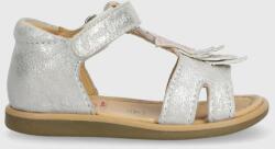 Shoo Pom sandale din piele intoarsa pentru copii culoarea argintiu PPYX-OBG1E5_SLV