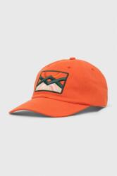 United Colors of Benetton șapcă de baseball din bumbac culoarea portocaliu, cu imprimeu PPYX-CAU05U_23X