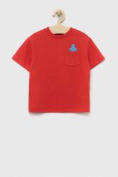 GAP tricou de bumbac pentru copii culoarea rosu, cu imprimeu PPYX-TSB0M0_33X