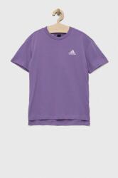 Adidas tricou de bumbac pentru copii culoarea violet, cu imprimeu PPYX-TSB004_48X
