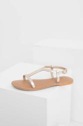 Answear Lab sandale de piele femei, culoarea auriu BPYX-OBD02C_10Y