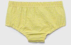 Jamiks pantaloni scurți din bumbac pentru bebeluși culoarea galben, modelator PPYX-SZK00C_10X