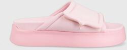 Chiara Ferragni papuci CF3150_012 femei, culoarea roz, cu platforma, CF PLATFORM SLIDER PPYX-KLD099_30X
