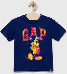 GAP tricou de bumbac pentru copii x Disney culoarea albastru marin, cu imprimeu PPYX-TSK0C9_59X