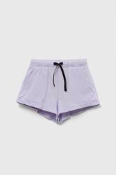 Sisley pantaloni scurți din bumbac pentru copii culoarea violet, cu imprimeu, talie reglabila PPYX-SZG04I_04X
