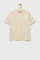 GAP tricou de bumbac pentru copii culoarea bej, cu imprimeu PPYX-TSB0M0_08X
