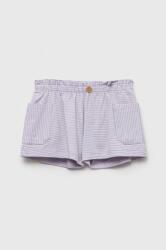 United Colors of Benetton pantaloni scurti copii culoarea violet, modelator, talie reglabila PPYX-SZG03C_45X