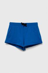 Sisley pantaloni scurți din bumbac pentru copii culoarea albastru marin, cu imprimeu, talie reglabila PPYX-SZG04I_59X