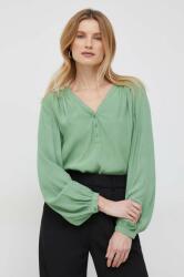 Benetton bluza femei, culoarea verde, neted PPYX-KDD0D1_78X