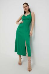 Benetton rochie culoarea verde, midi, dreaptă PPYX-SUD1FS_77X (40V4DV04M.24B)
