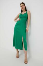 Benetton rochie culoarea verde, midi, drept PPYX-SUD1FS_77X