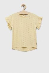 GUESS tricou de bumbac pentru copii culoarea galben PPYX-TSG05O_11X