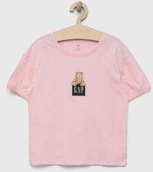 GAP tricou de bumbac pentru copii culoarea roz PPYX-TSG0LI_30X