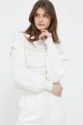 Benetton pulover de bumbac culoarea alb PPYX-SWD0EO_00X
