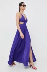 Morgan rochie culoarea violet, maxi, evazati PPYX-SUD2KG_45X