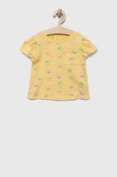 GAP tricou de bumbac pentru copii culoarea galben PPYX-TSG0LA_10X