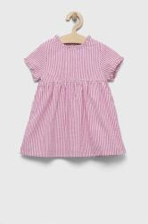 United Colors of Benetton rochie din bumbac pentru copii culoarea violet, mini, evazati PPYX-SUG085_40X