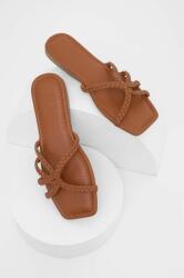 Answear Lab papuci femei, culoarea maro BPYX-KLD01O_88X
