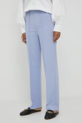 United Colors of Benetton pantaloni femei, culoarea violet, mulata, high waist PPYX-SPD0K0_48X