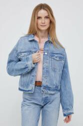Pepe Jeans geaca jeans Turner Rainbow femei, de tranzitie, oversize PPYX-KUD08C_55X